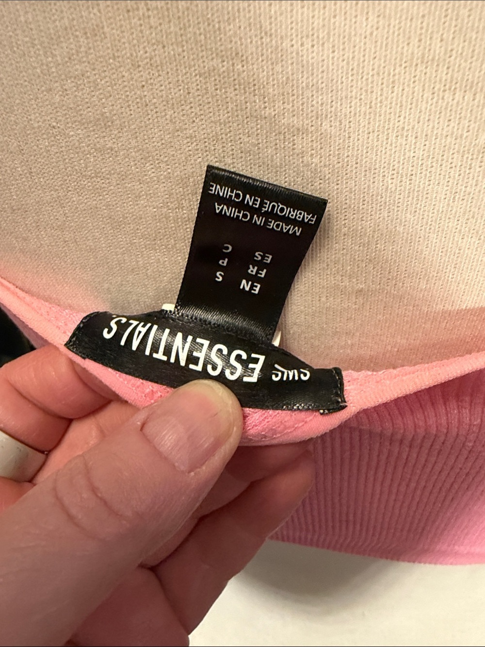 Pink Ribbed Cropped Tank Top With Spaghetti Straps - Picture 6 of 8